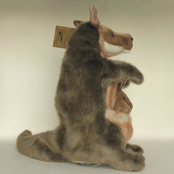 Hansa Plush New w/Tag Handcrafted Kangaroo Hand Puppet - Picture 14 of 16